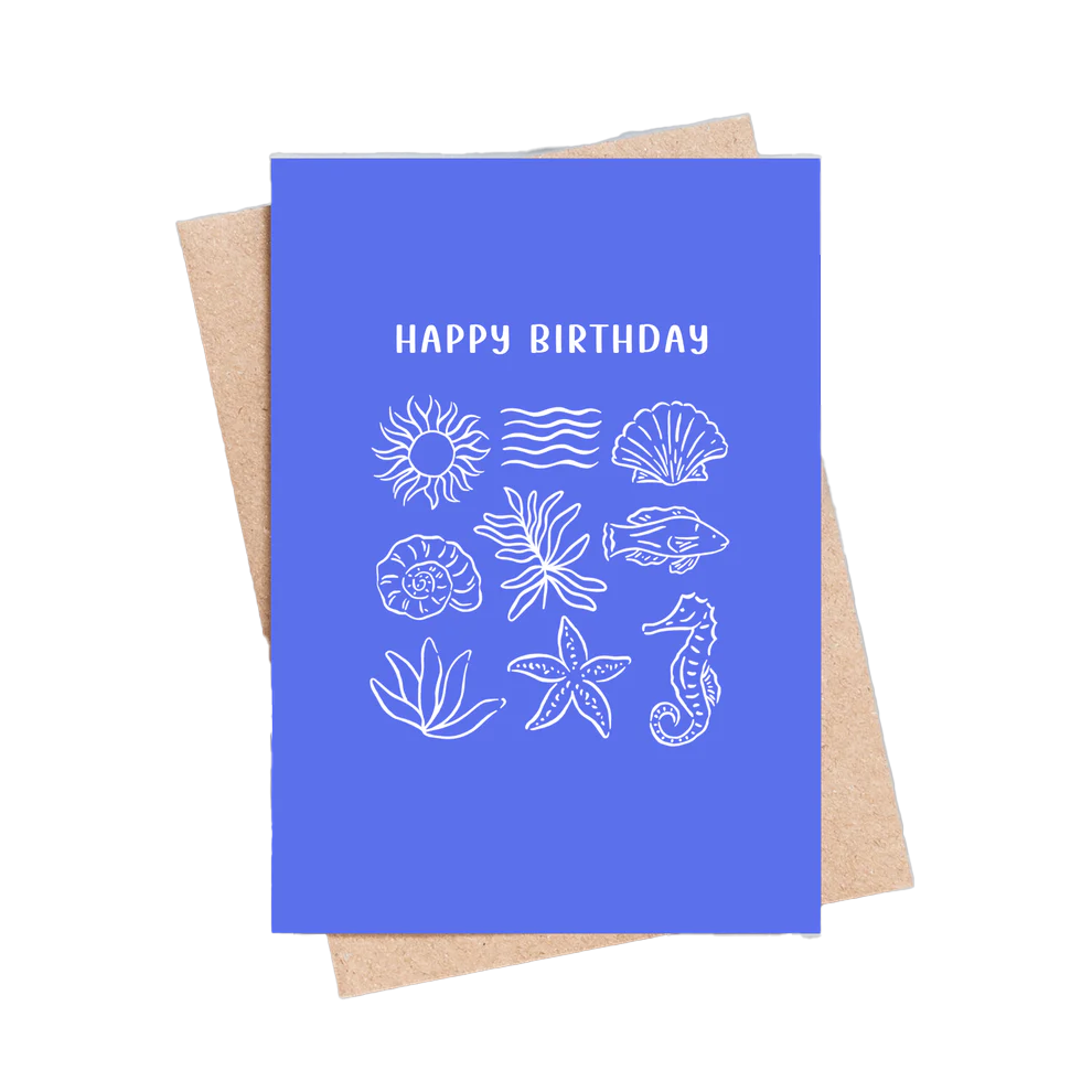Beach Birthday Greeting Card