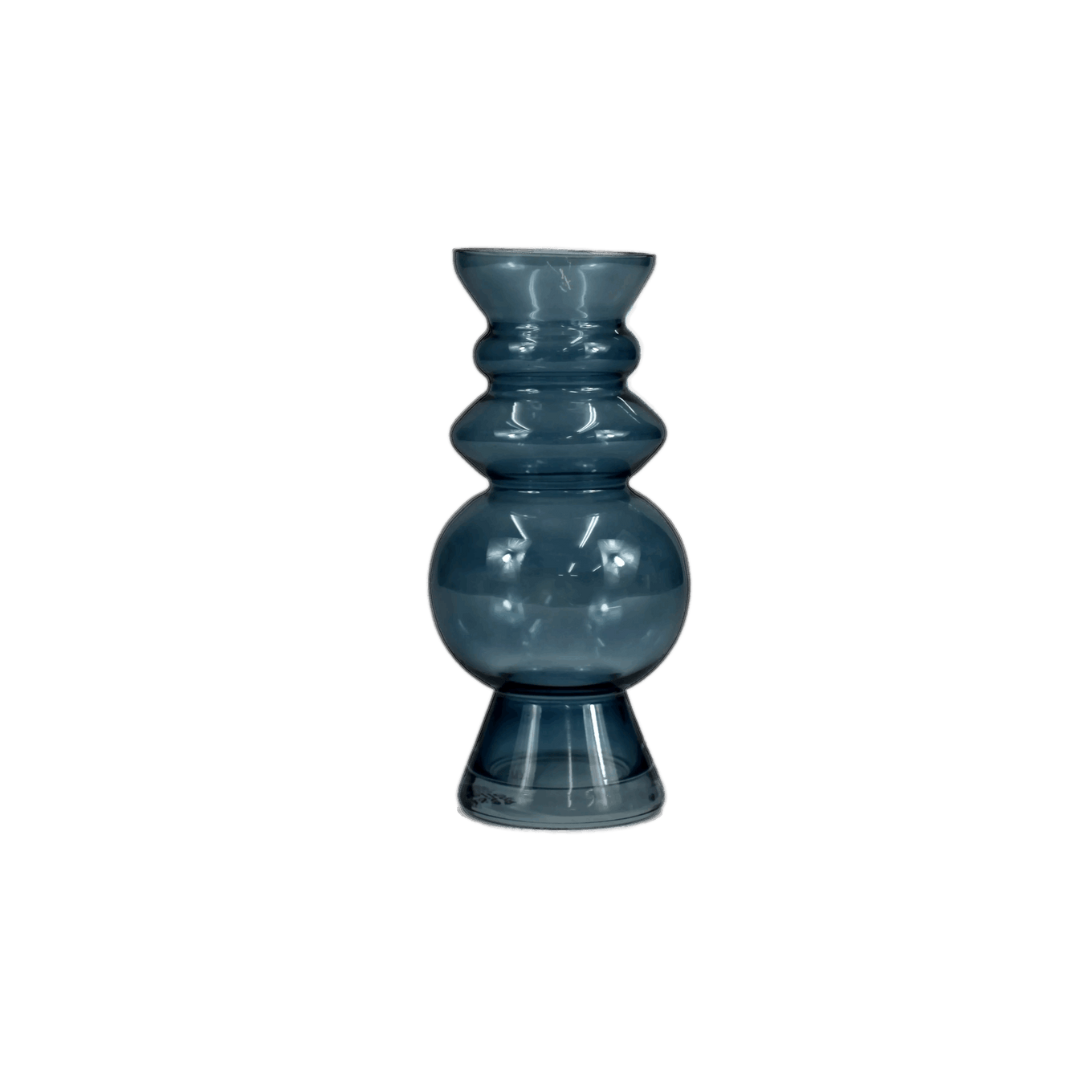 Selina Blue Glass Vase Blue