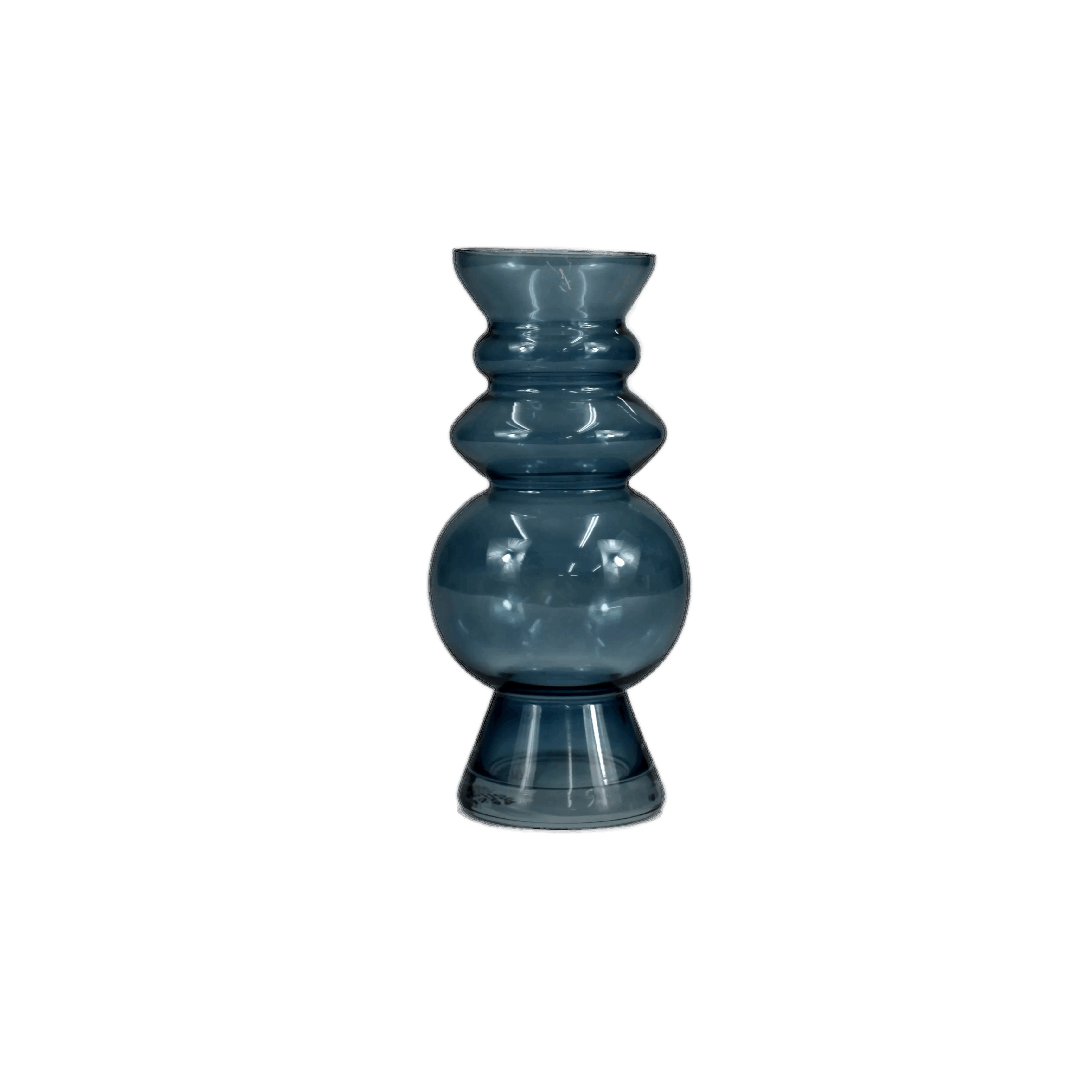 Selina Blue Glass Vase Blue