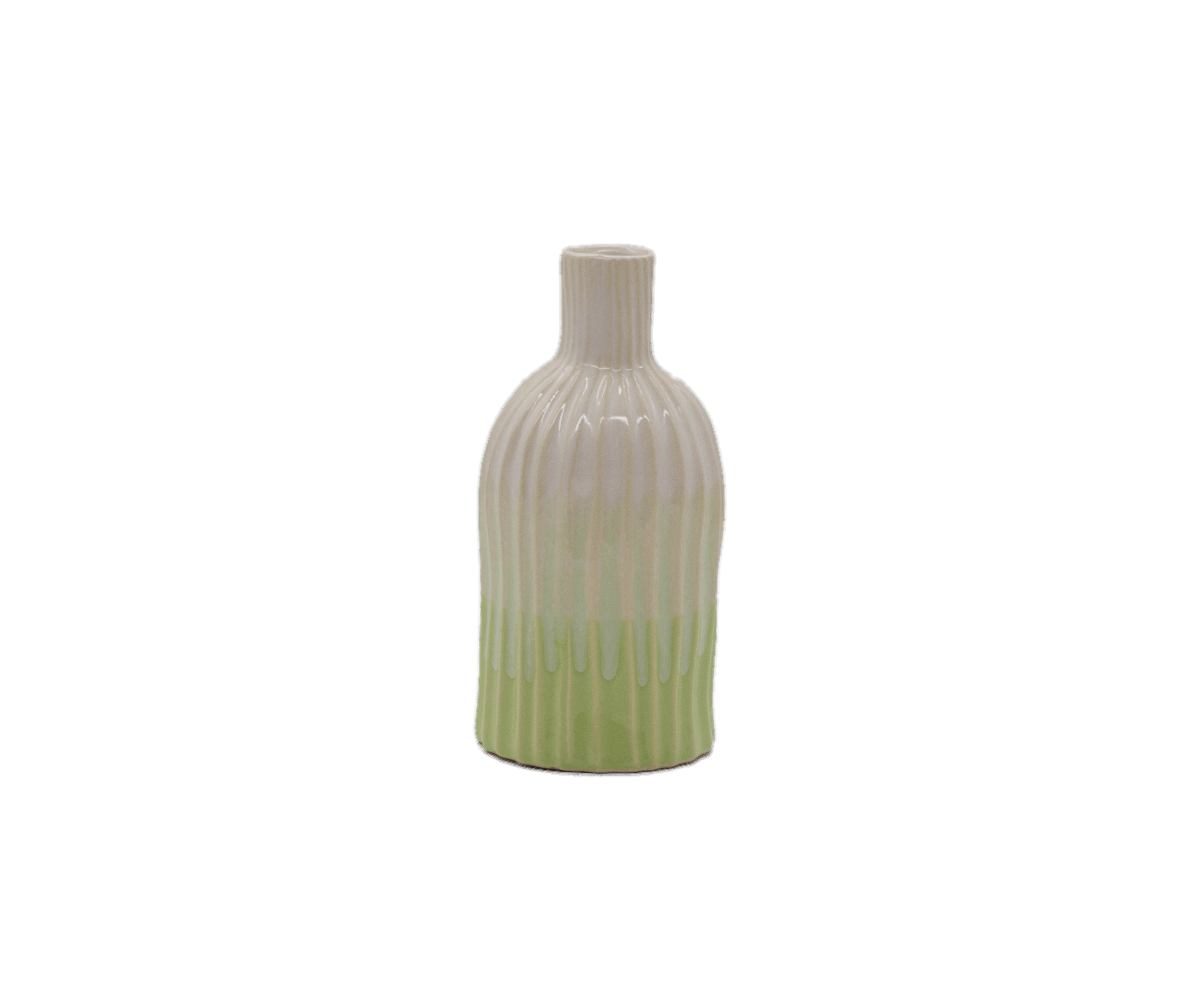 Pleated Ceramic Vase