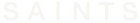 Text 'SAINTS' in a stylized font on a white background